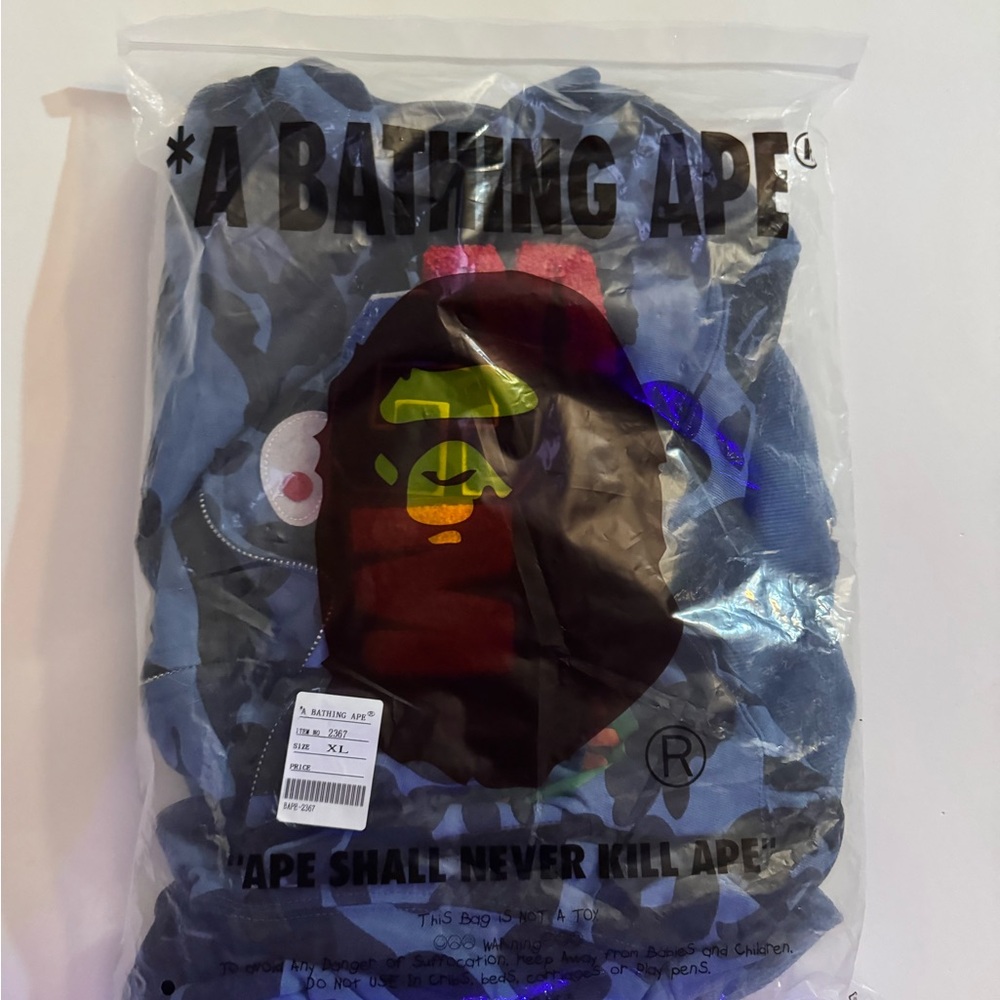 A Bathing Ape Blue Lightweight Jacket